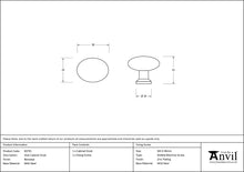 Load image into Gallery viewer, 83791 Beeswax Oval Cabinet Knob