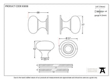 Load image into Gallery viewer, 83838 Ebony and PN Bun Mortice/Rim Knob Set