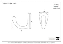 Load image into Gallery viewer, 83845 Black Celtic Single Robe Hook