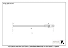 Load image into Gallery viewer, 83848 Black 8" Roller Arm Stay