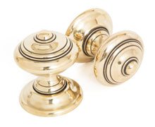 Load image into Gallery viewer, 83864 Aged Brass Elmore Concealed Mortice Knob Set