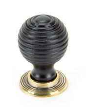 Load image into Gallery viewer, 83872 Ebony and AB Beehive Cabinet Knob 38mm