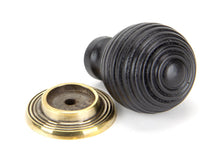 Load image into Gallery viewer, 83872 Ebony and AB Beehive Cabinet Knob 38mm