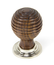 Load image into Gallery viewer, 83874 Rosewood and PN Beehive Cabinet Knob 38mm