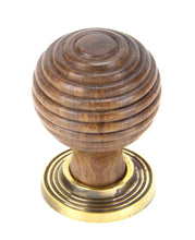Load image into Gallery viewer, 83875 Rosewood and AB Beehive Cabinet Knob 35mm