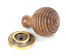 Load image into Gallery viewer, 83875 Rosewood and AB Beehive Cabinet Knob 35mm