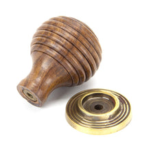 Load image into Gallery viewer, 83875 Rosewood and AB Beehive Cabinet Knob 35mm