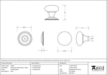 Load image into Gallery viewer, 83878 Polished Nickel Mushroom Cabinet Knob 38mm
