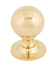 Load image into Gallery viewer, 83881 Polished Brass Ball Cabinet Knob 39mm