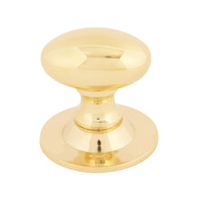 Load image into Gallery viewer, 83885 Polished Brass Oval Cabinet Knob 33mm