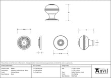 Load image into Gallery viewer, 83898 Polished Nickel Prestbury Cabinet Knob 38mm