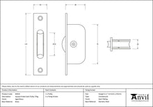 Load image into Gallery viewer, 83919 Aged Brass Square Ended Sash Pulley 75kg