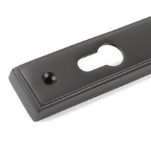 Load image into Gallery viewer, 83952 Aged Bronze Reeded Slimline Lever Espag. Lock Set