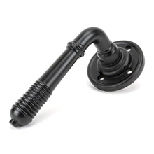 Load image into Gallery viewer, 83957 Aged Bronze Reeded Lever on Rose Set