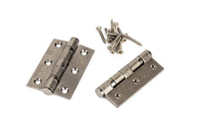 Load image into Gallery viewer, 90026 Pewter 3" Ball Bearing Butt Hinge (Pair) ss