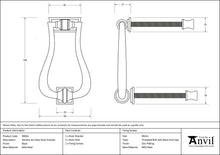 Load image into Gallery viewer, 90034 Black Slimline Art Deco Door Knocker