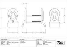 Load image into Gallery viewer, 90039 Black 50mm Euro Door Pull (Back to Back fixings)