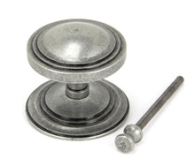 Load image into Gallery viewer, 90069 Pewter Art Deco Centre Door Knob