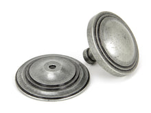 Load image into Gallery viewer, 90069 Pewter Art Deco Centre Door Knob
