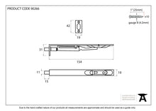 Load image into Gallery viewer, 90266 Black PVD Stainless Steel 6" Flush Bolt