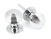 Load image into Gallery viewer, 90273 Polished Chrome Heavy Beehive Mortice/Rim Knob Set
