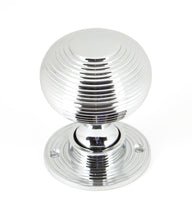 Load image into Gallery viewer, 90273 Polished Chrome Heavy Beehive Mortice/Rim Knob Set