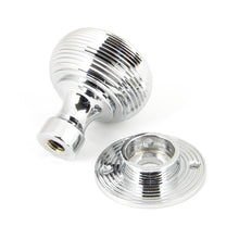 Load image into Gallery viewer, 90273 Polished Chrome Heavy Beehive Mortice/Rim Knob Set