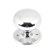 Load image into Gallery viewer, 90291 Polished Chrome Mushroom Mortice/Rim Knob Set