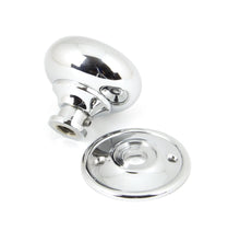 Load image into Gallery viewer, 90291 Polished Chrome Mushroom Mortice/Rim Knob Set