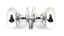 Load image into Gallery viewer, 90291 Polished Chrome Mushroom Mortice/Rim Knob Set