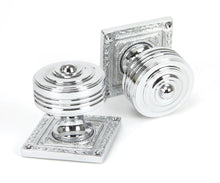 Load image into Gallery viewer, 90292 Polished Chrome Tewkesbury Square Mortice Knob Set