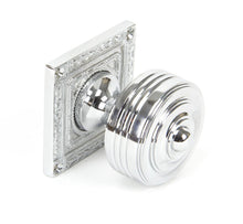 Load image into Gallery viewer, 90292 Polished Chrome Tewkesbury Square Mortice Knob Set