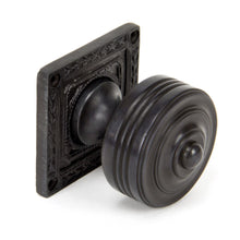 Load image into Gallery viewer, 90293 Aged Bronze Tewkesbury Square Mortice Knob Set