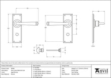 Load image into Gallery viewer, 90369 Aged Bronze Avon Lever Bathroom Set