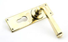 Load image into Gallery viewer, 90370 Aged Brass Avon Lever Euro Lock Set
