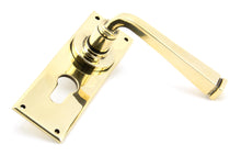 Load image into Gallery viewer, 90370 Aged Brass Avon Lever Euro Lock Set