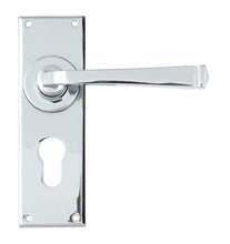 Load image into Gallery viewer, 90371 Polished Chrome Avon Lever Euro Lock Set