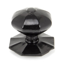 Load image into Gallery viewer, 90382 Black Octagonal Centre Door Knob - Internal