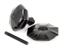 Load image into Gallery viewer, 90382 Black Octagonal Centre Door Knob - Internal