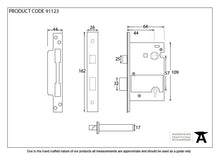 Load image into Gallery viewer, 91123 SSS 2½" 5 Lever H/Duty BS Sash Lock KA