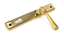 Load image into Gallery viewer, 91413 Aged Brass Newbury Slimline Lever Espag. Lock Set