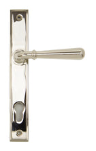 Load image into Gallery viewer, 91427 Polished Nickel Newbury Slimline Lever Espag. Lock Set