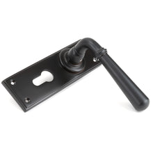 Load image into Gallery viewer, 91438 Aged Bronze Newbury Lever Euro Lock Set