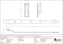 Load image into Gallery viewer, 91471 External Beeswax 24" Hook & Band Hinge - Cranked (pair)