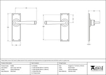 Load image into Gallery viewer, 91480 External Beeswax Avon Lever Latch Set