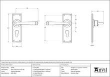 Load image into Gallery viewer, 91482 External Beeswax Avon Lever Euro Lock Set