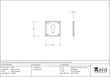 Load image into Gallery viewer, 91487 External Beeswax Avon Escutcheon