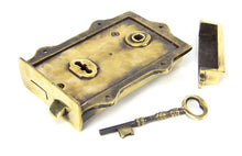 Load image into Gallery viewer, 91528 Aged Brass Davenport Rim Lock