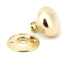 Load image into Gallery viewer, 91529 Polished Brass 57mm Mushroom Mortice/Rim Knob Set