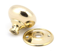 Load image into Gallery viewer, 91529 Polished Brass 57mm Mushroom Mortice/Rim Knob Set